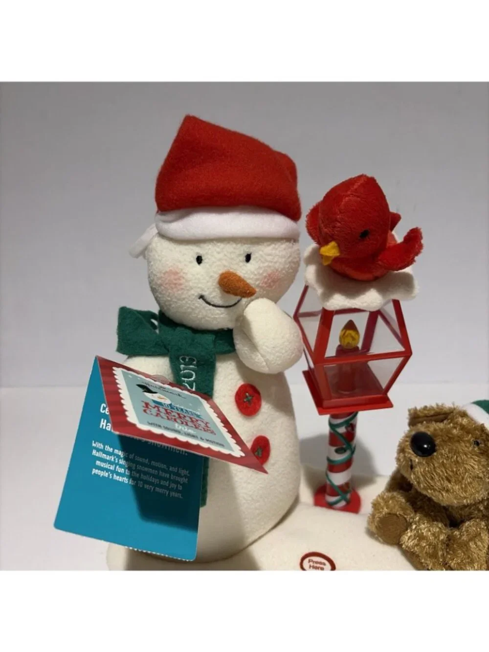 Hallmark 2013 Jingle Pals Merry Carolers Trio Snowman Lights Sound Motion W/Tags